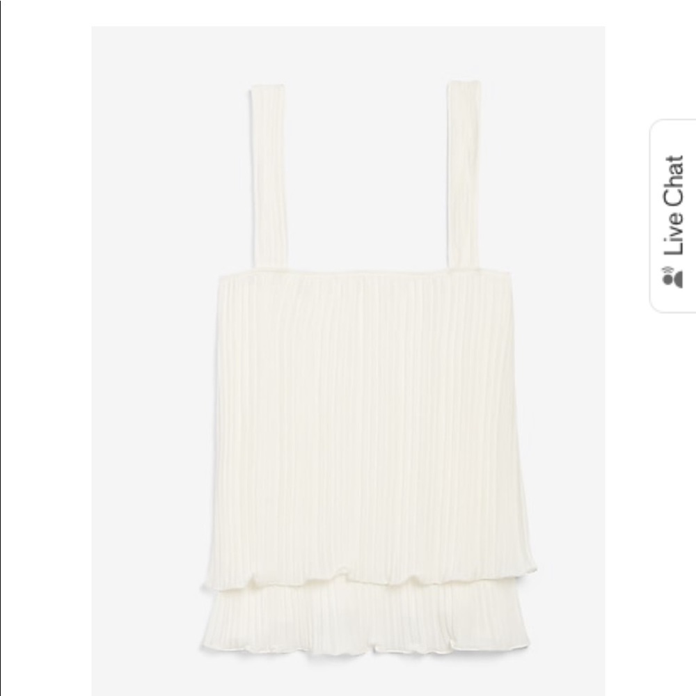 NWT Express IVORY blouse/tank top - Picture 5 of 10